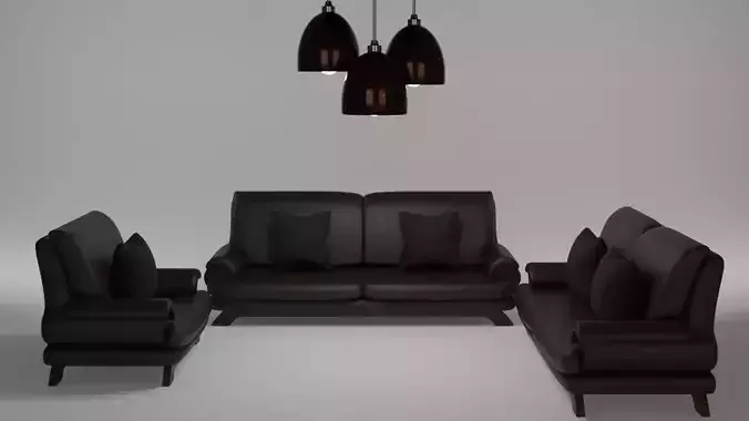 Furniture set Sofa and lights