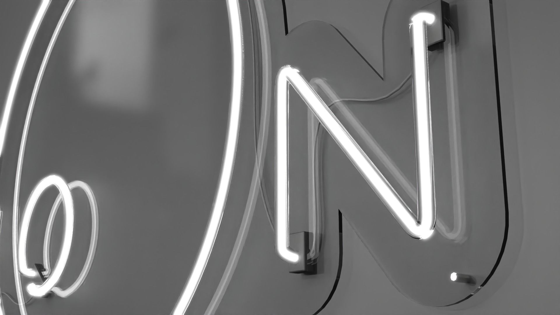 Moon - Neon Sign 3D model_2