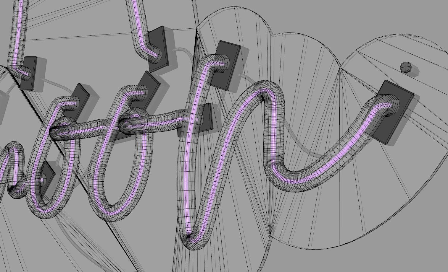 To The Moon - Neon Sign 3D model_8