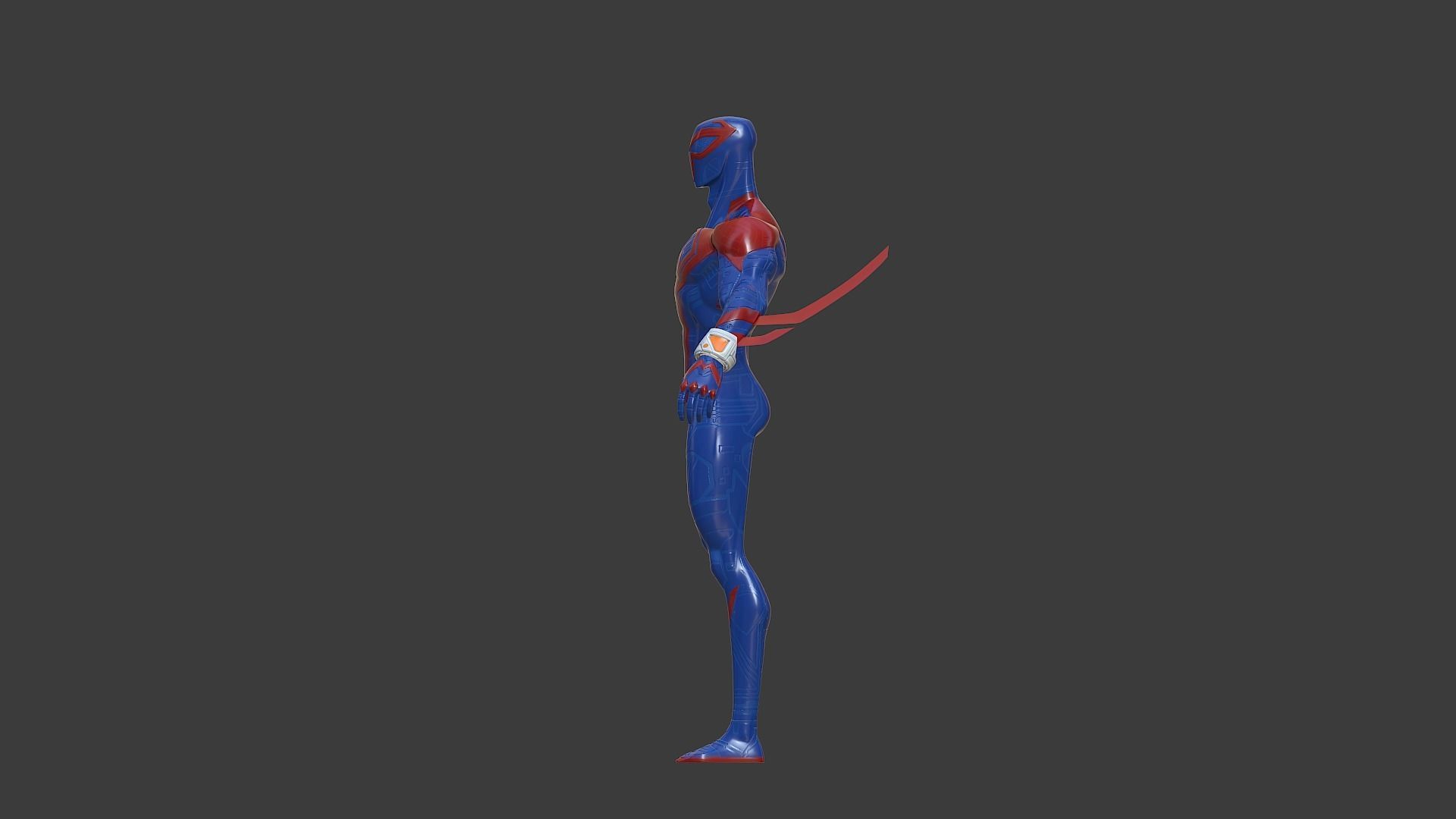 SpiderMan 2099 Miguel OHara Across the Spider-verse 3D Model 3D print model_4