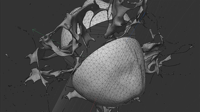 Fruit Splash Animated  3D model 7