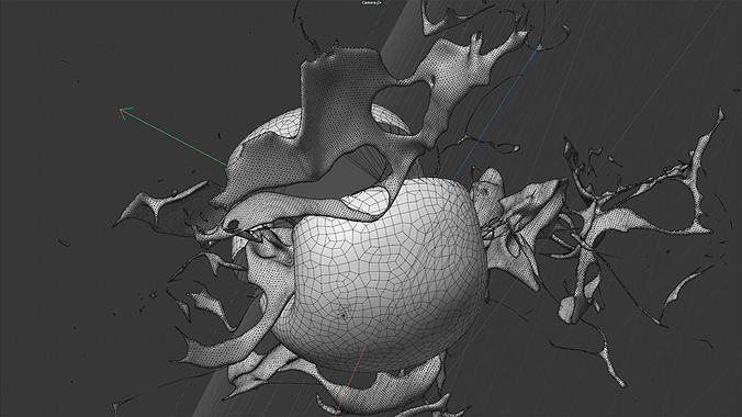 Fruit Splash Animated  3D model 6