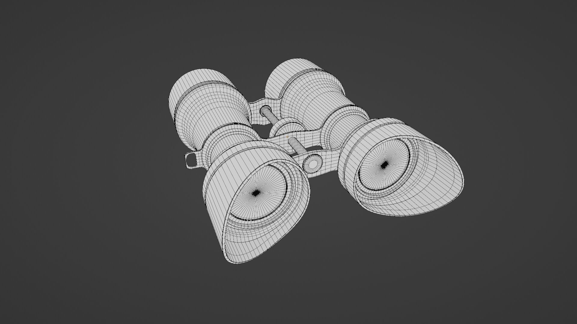 Vintage Brass Binoculars 4K 3D model_5