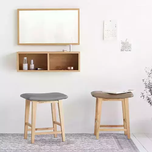 Silit solid wood PU stool