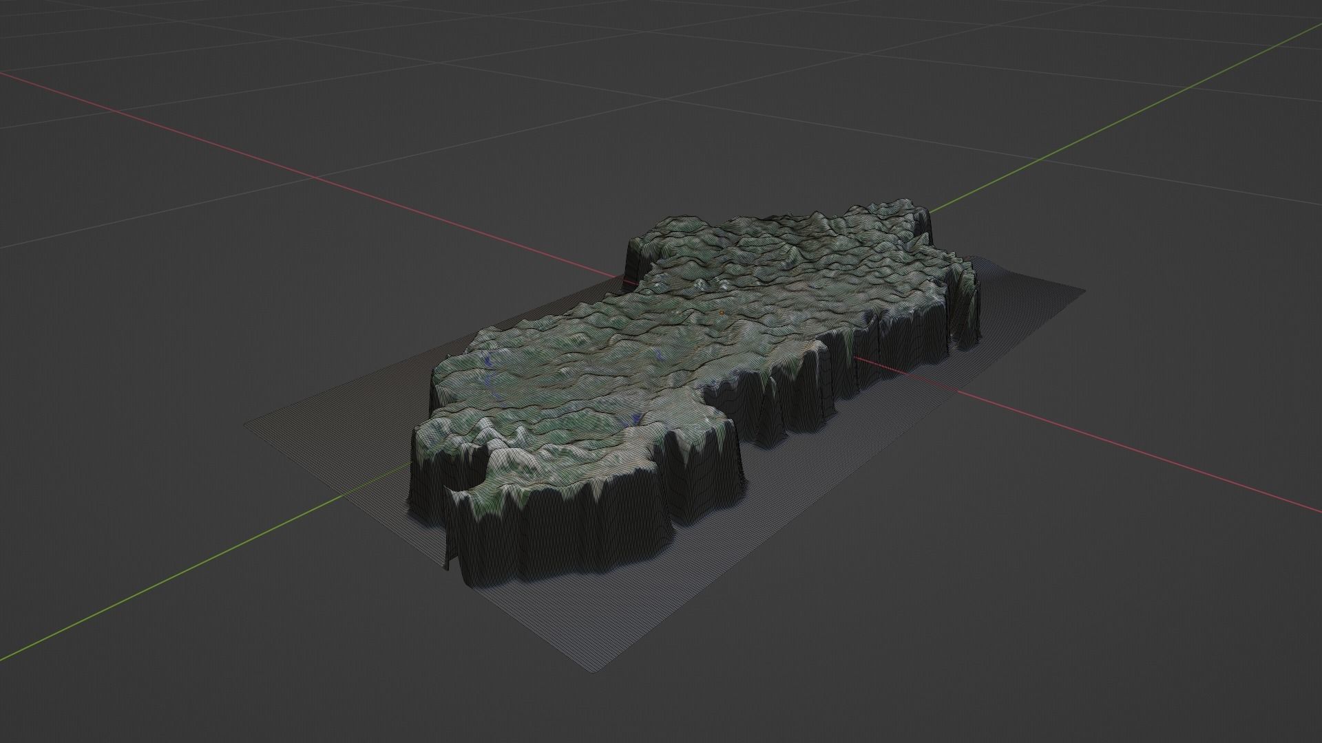 Albania Map Low-poly 3D model_8