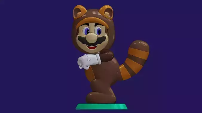 TANOOKI SUPER MARIO BROS THE MOVIE 3D print model