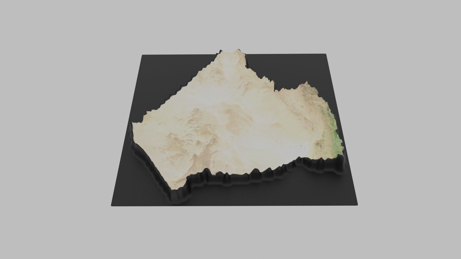Algeria Map Low-poly 3D model_6