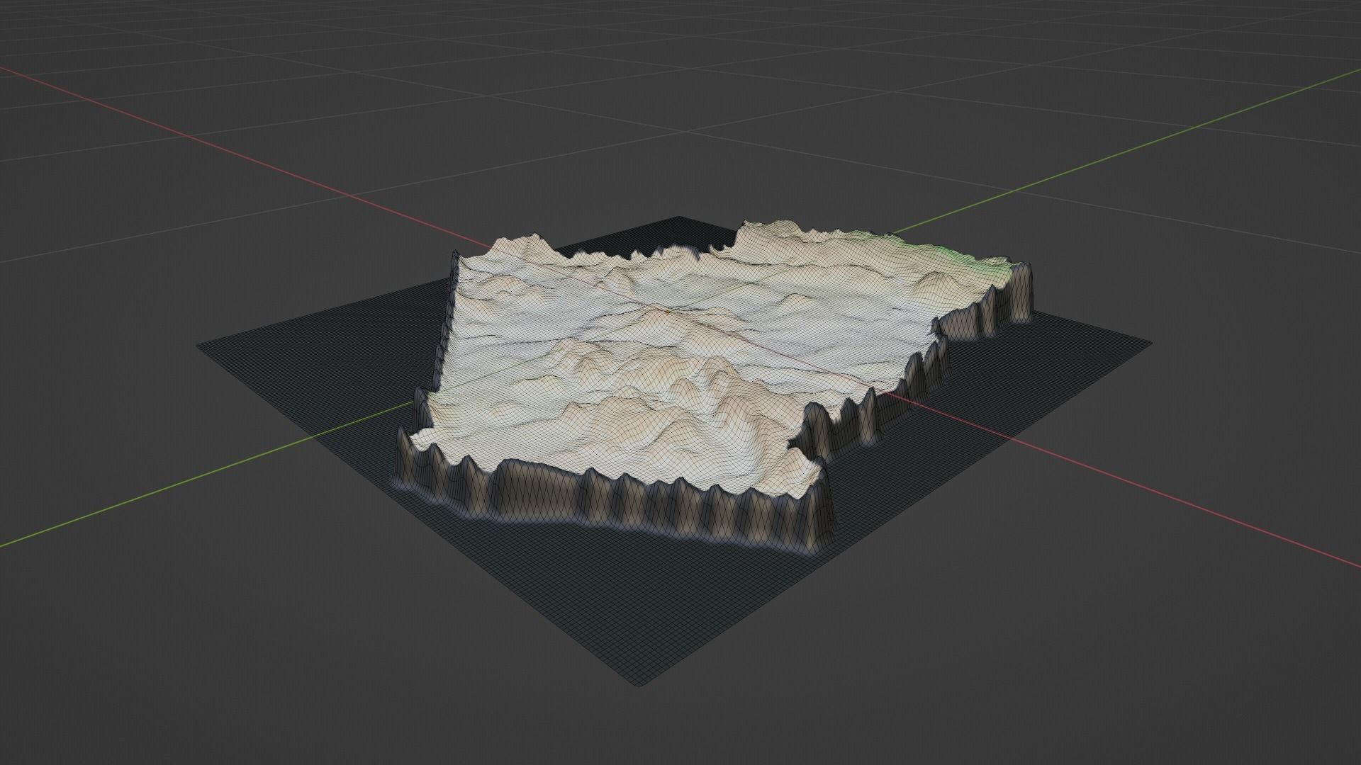 Algeria Map Low-poly 3D model_8