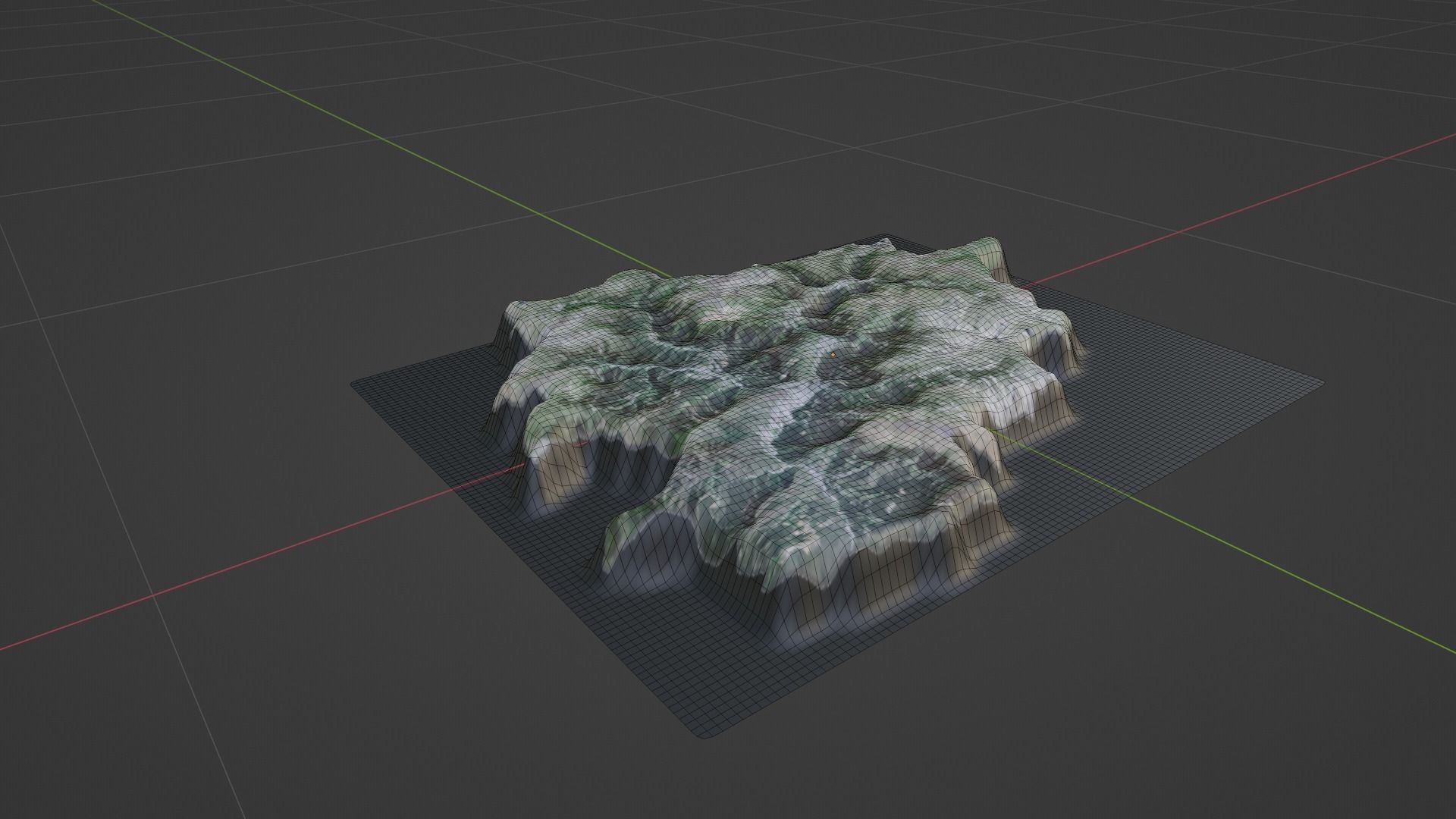 Andorra Map Low-poly 3D model_8