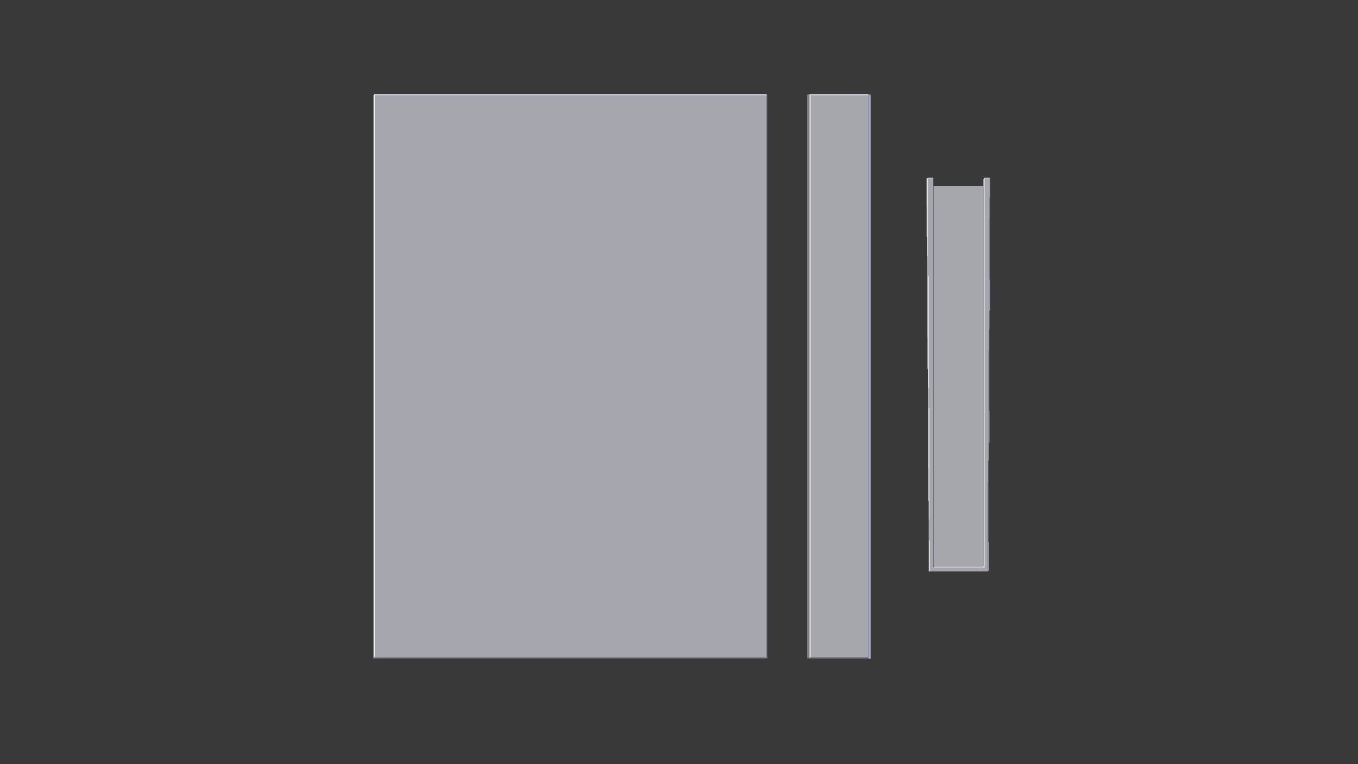 TV Table  Low-poly 3D model_15