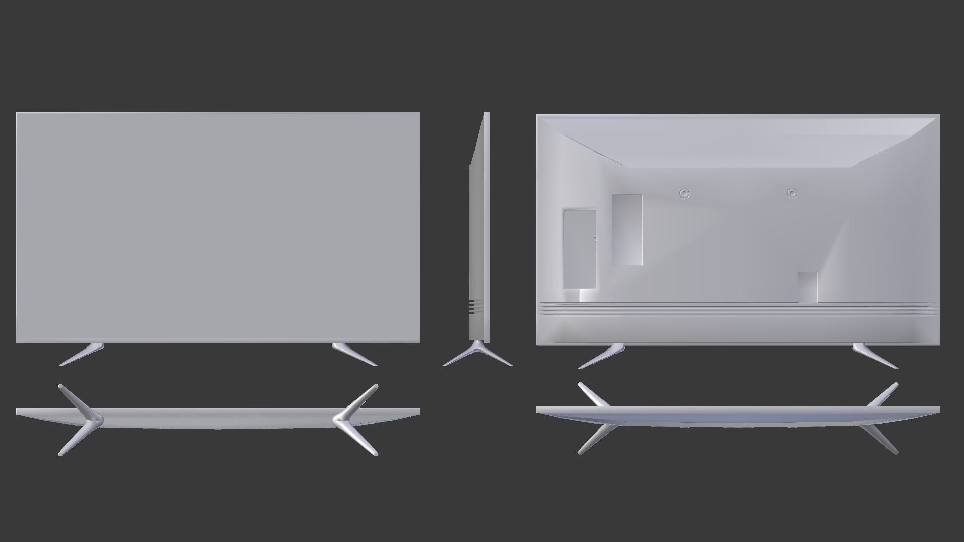 TV Table  Low-poly 3D model_19