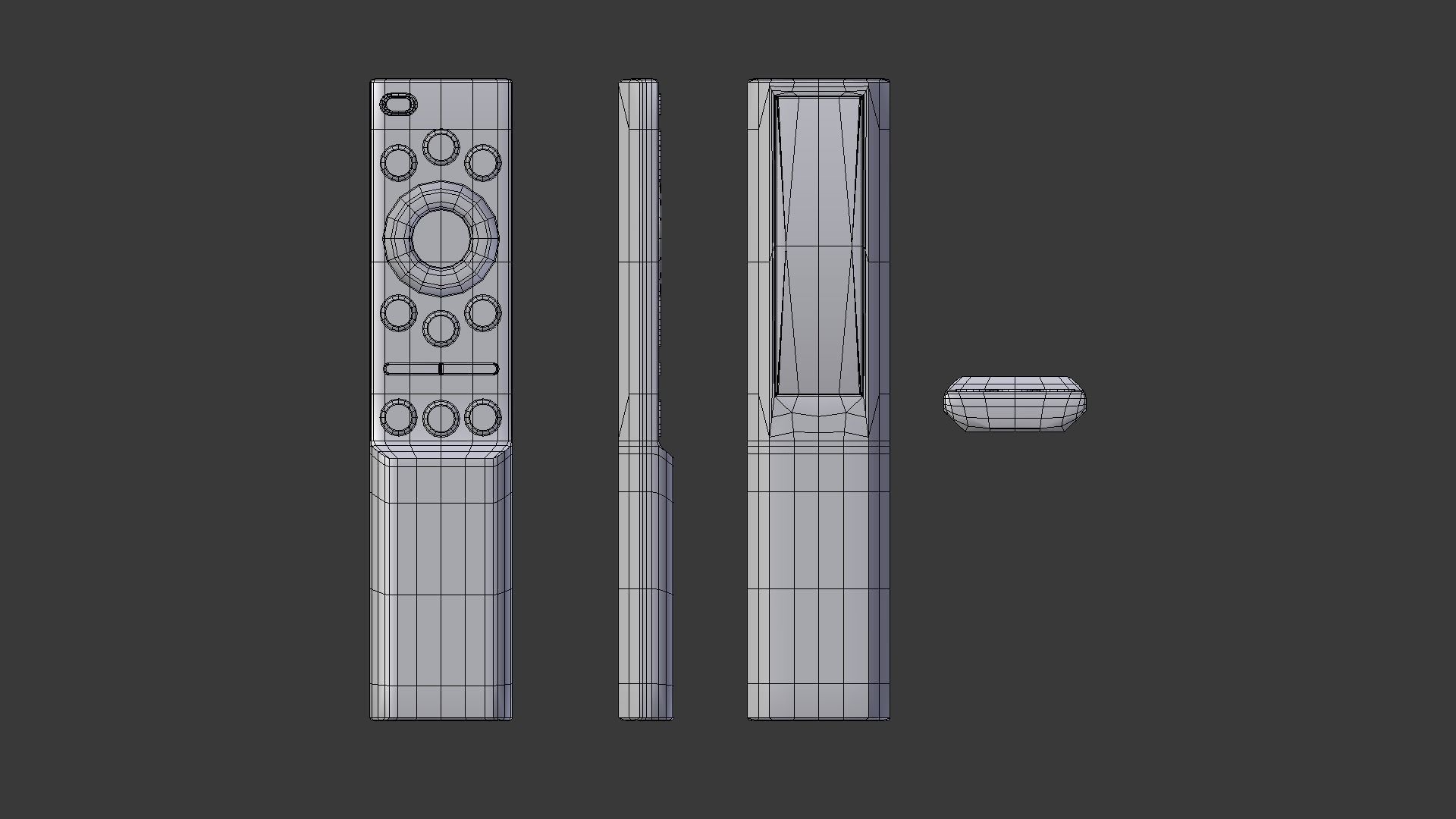 TV Table  Low-poly 3D model_12