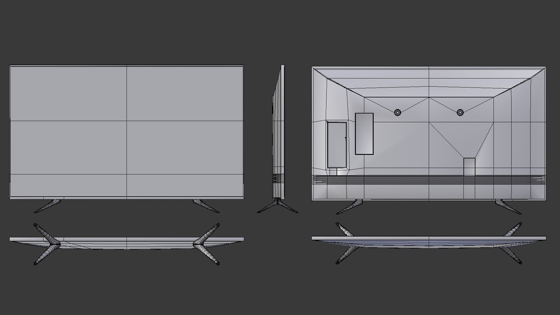 TV Table  Low-poly 3D model_18