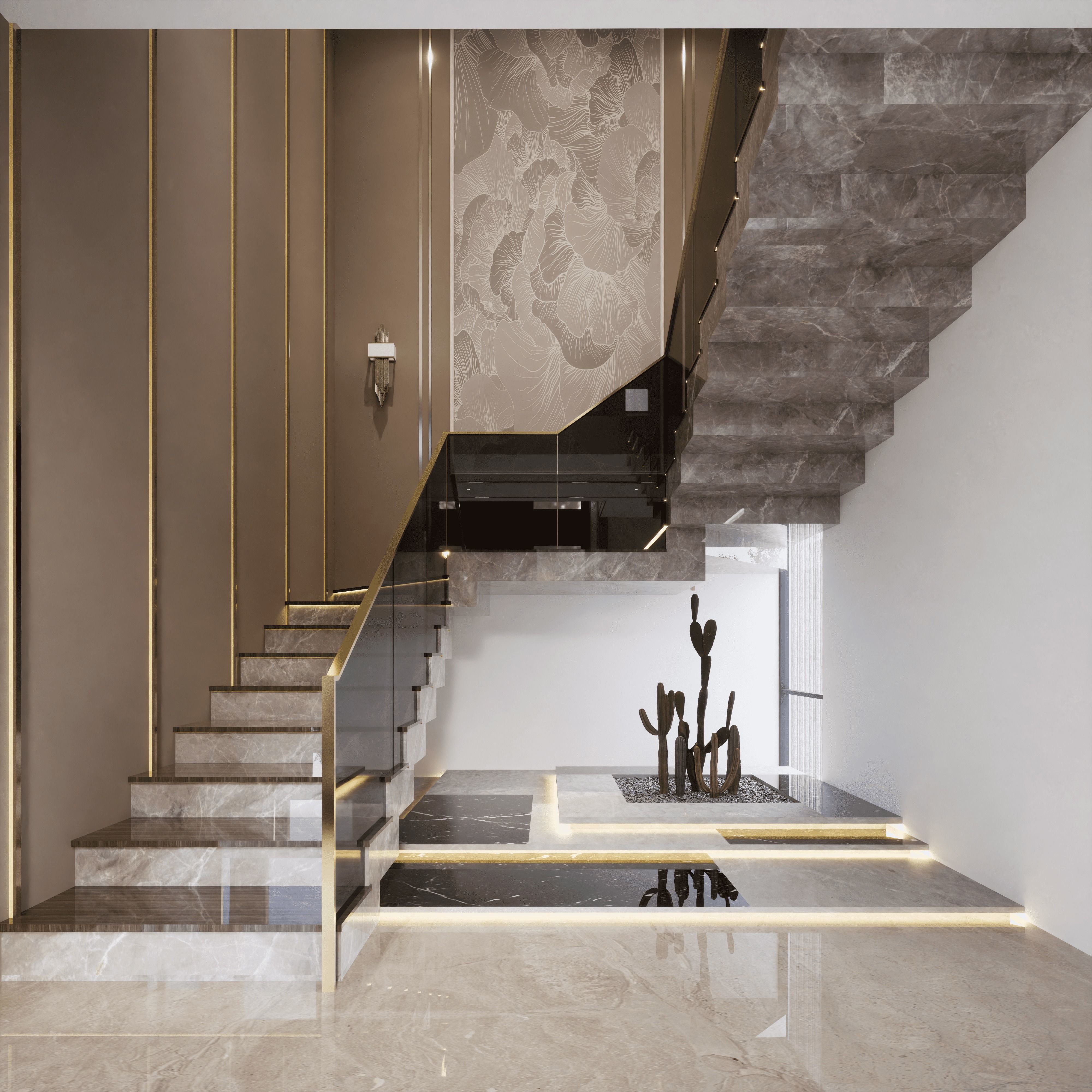 Modern House 3D with Interior furniture 3D model_18