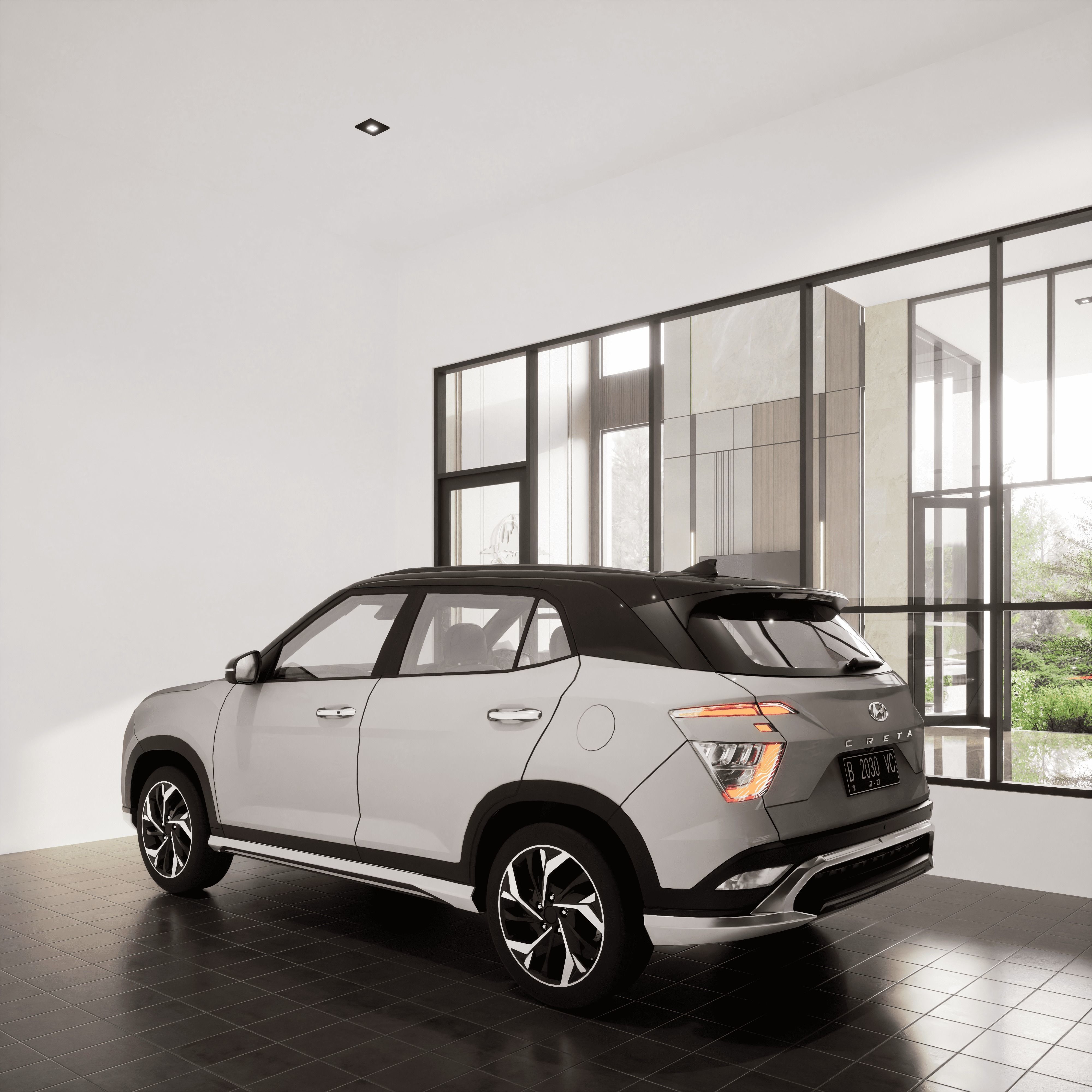 Modern House 3D with Interior furniture 3D model_12