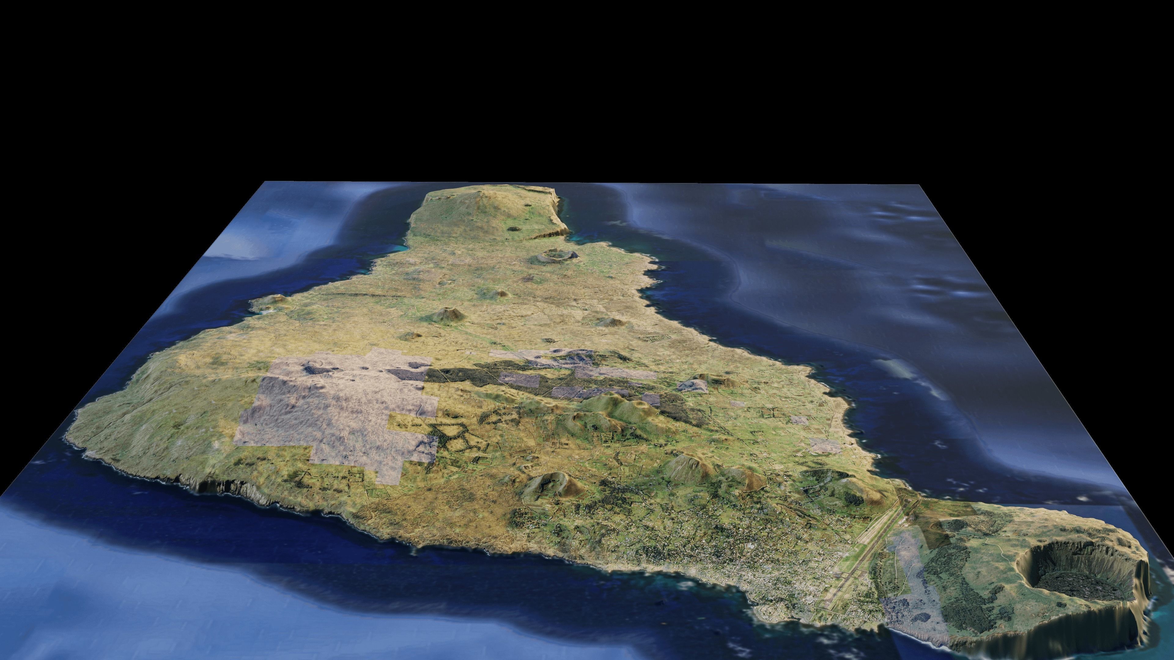 Easter island 3d model terrain 3D model_5