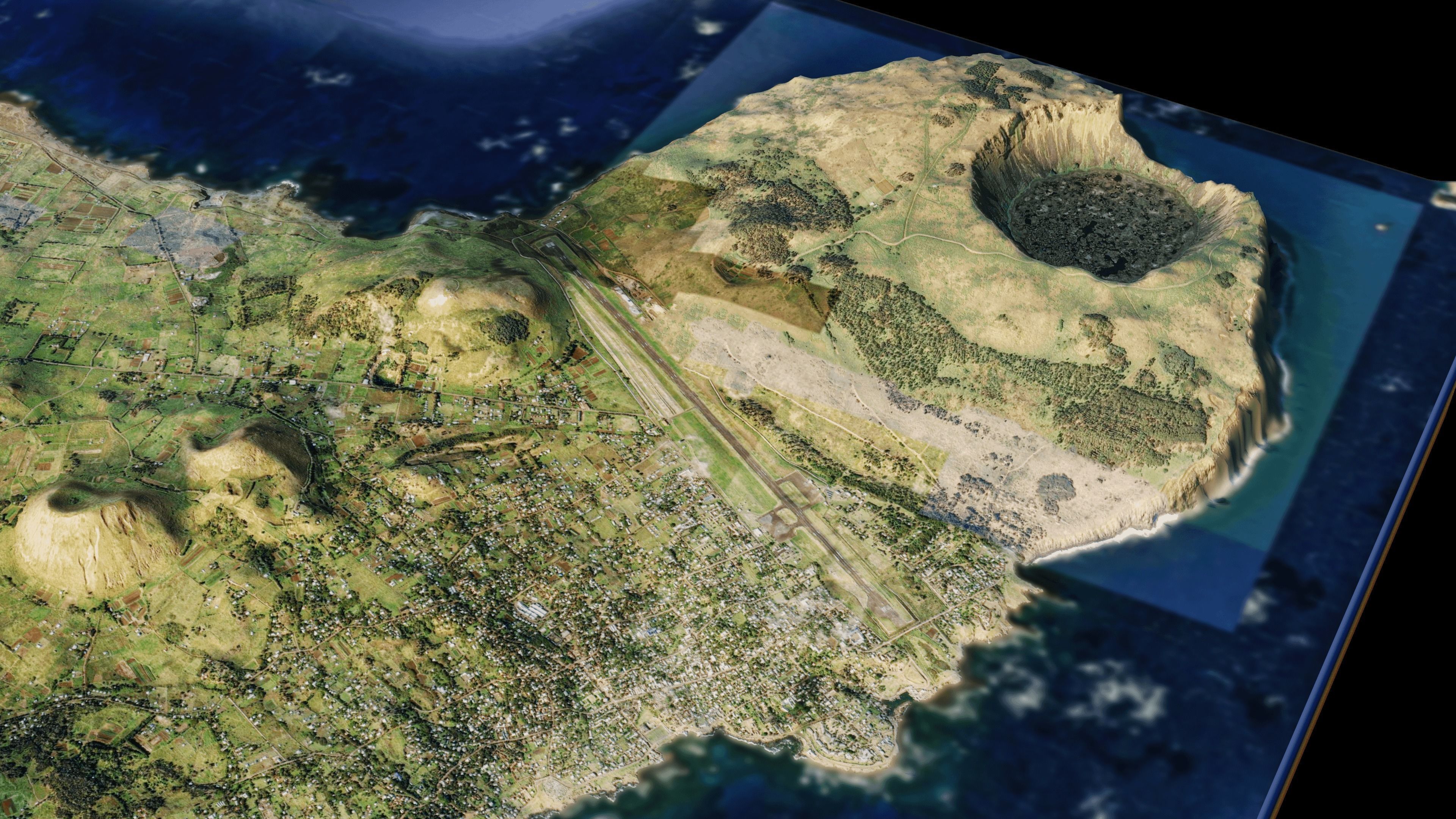 Easter island 3d model terrain 3D model_6