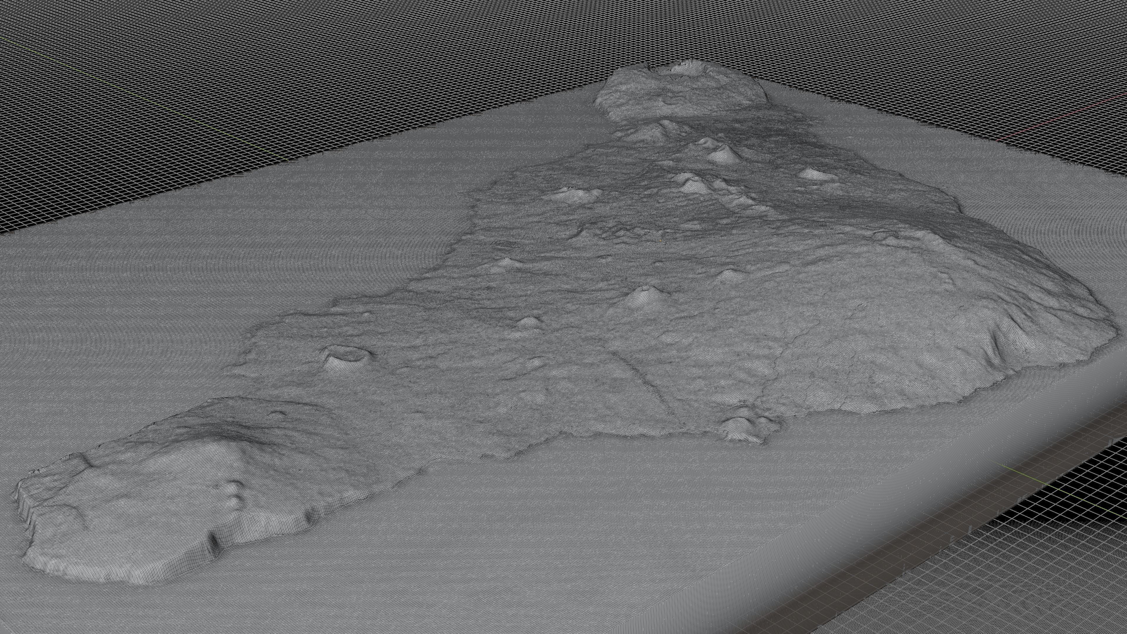 Easter island 3d model terrain 3D model_2