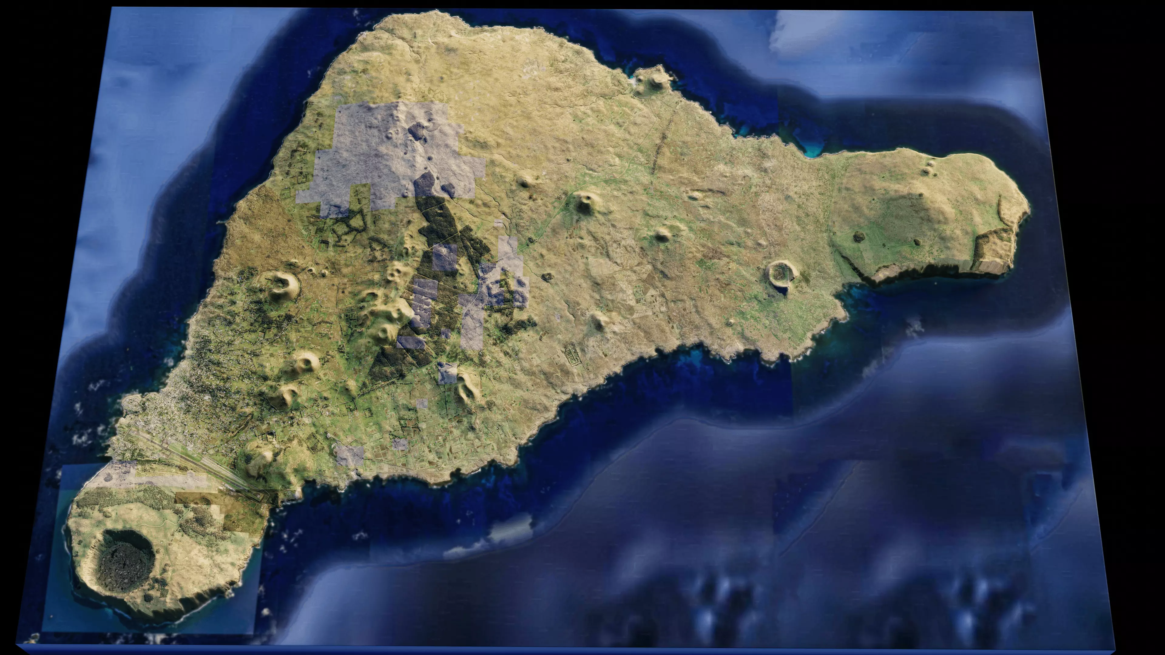 Easter island 3d model terrain 3D model_0