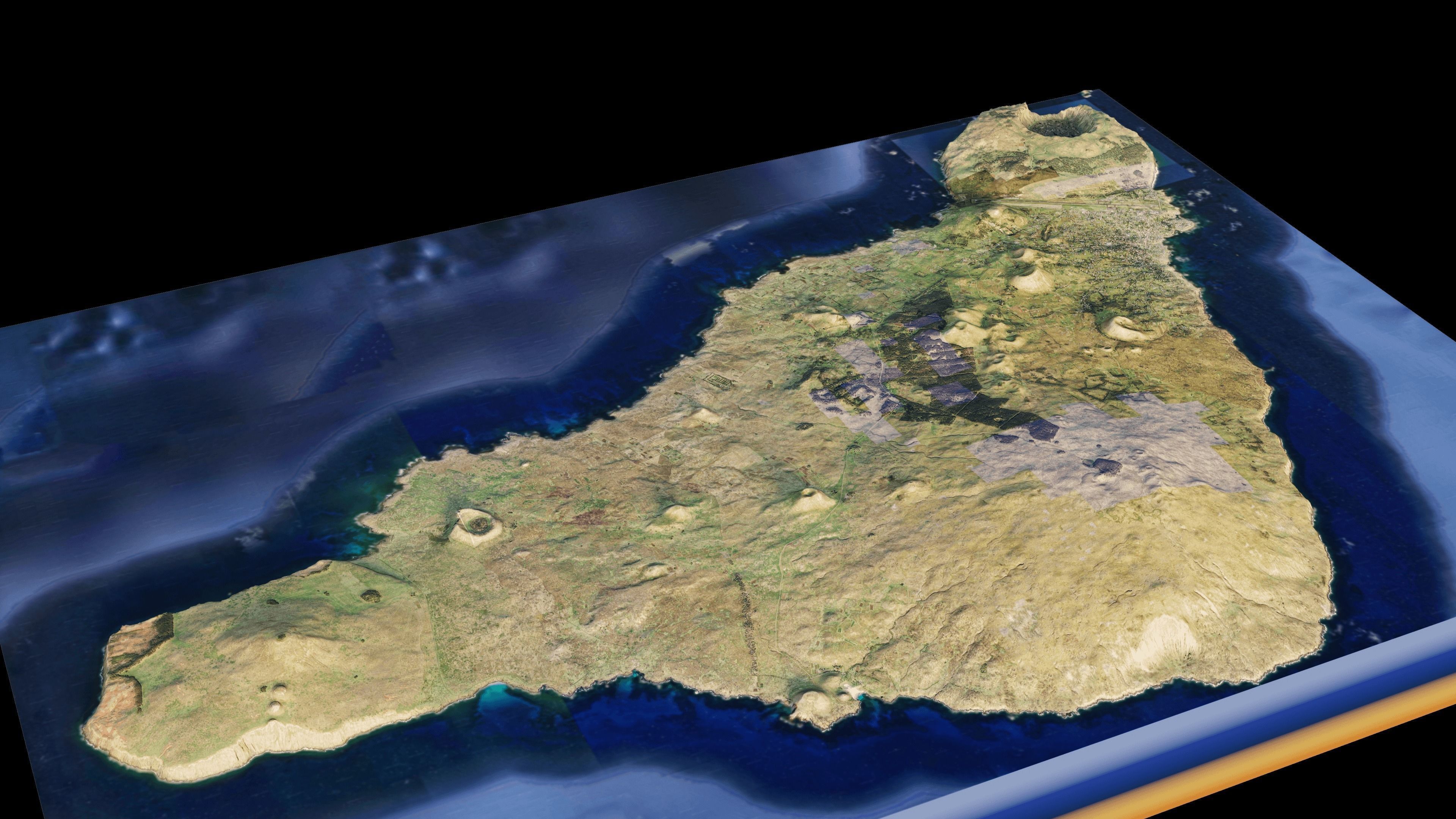 Easter island 3d model terrain 3D model_9