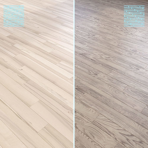 Parquet - Laminate - Wooden floor 2 in 1 Low-poly 3D model
