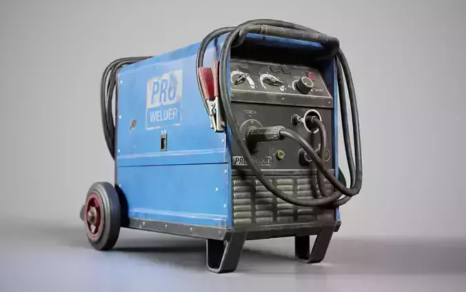 Welding machine Low-poly 3D model