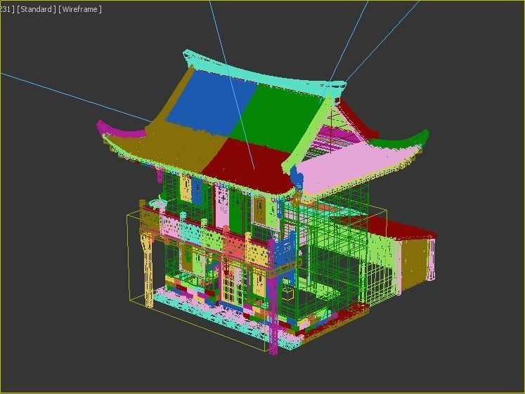 Ancient buildings Chinese ancient architecture 3D model_3