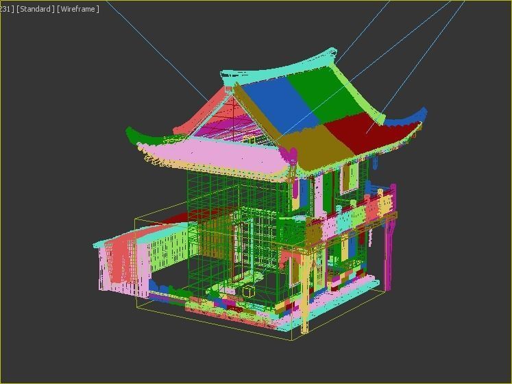 Ancient buildings Chinese ancient architecture 3D model_4