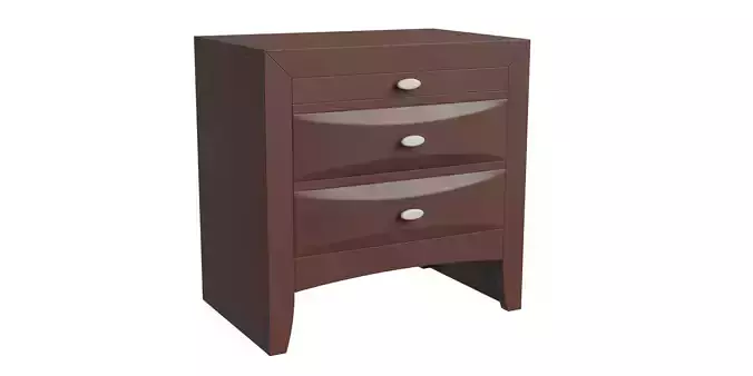 2 Drawer Nightstand Side Table