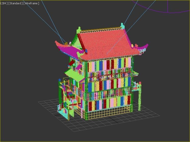 Ancient buildings Chinese Ancient buildings 3D model_3