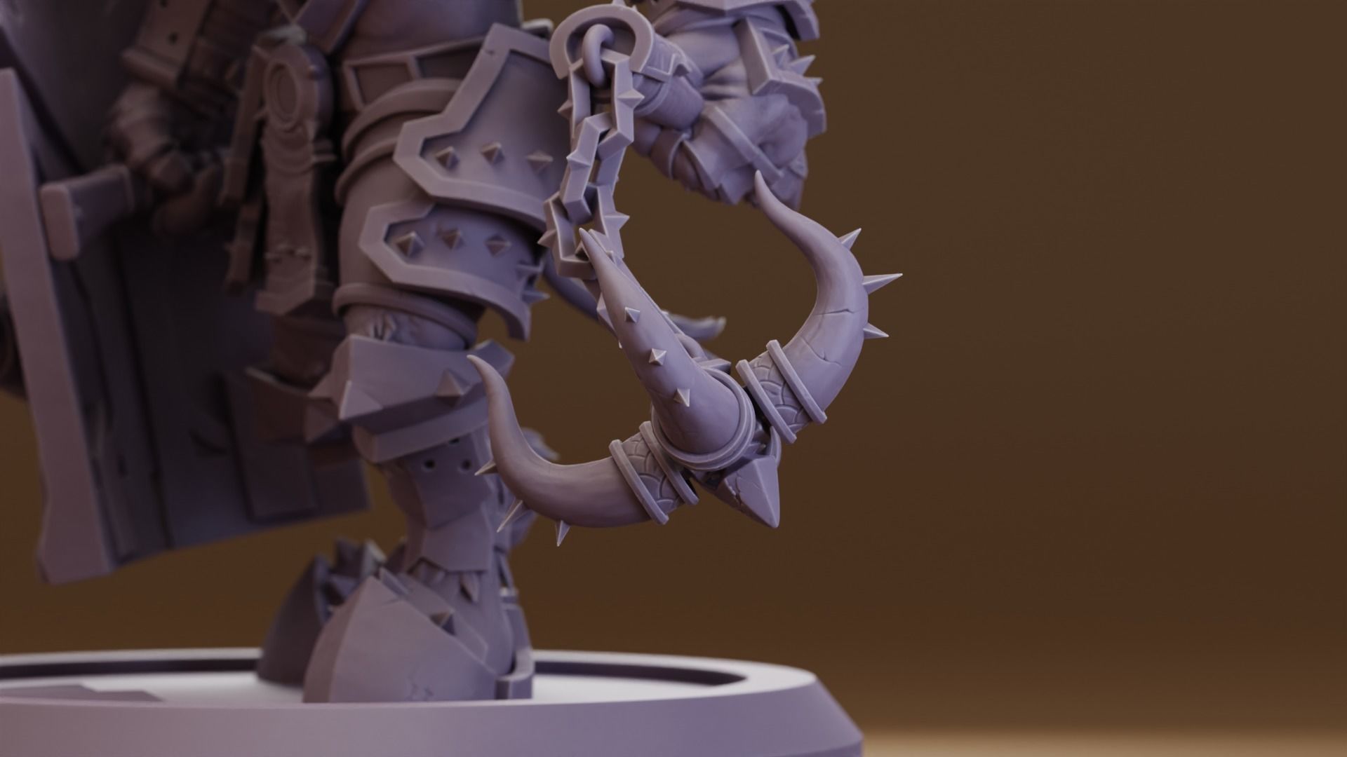 Tauren Warrior  -  World of Warcraft 3D print model_1