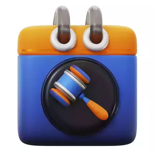 Bidding Date 3D Icon