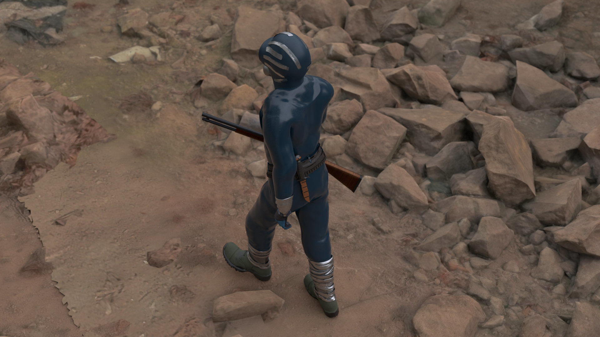 The Eternauta conmic version  Low-poly 3D model_16