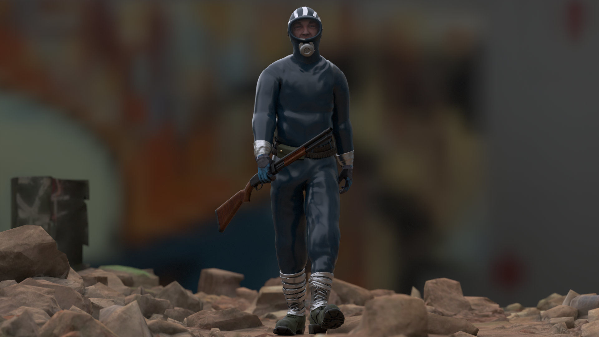 The Eternauta conmic version  Low-poly 3D model_17