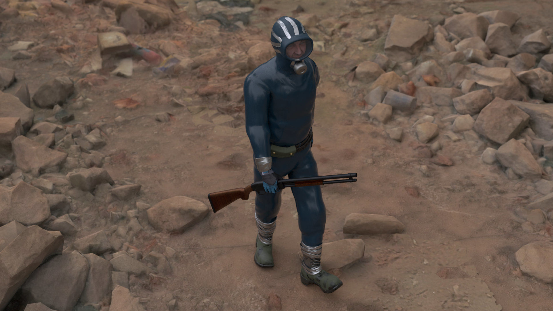 The Eternauta conmic version  Low-poly 3D model_14