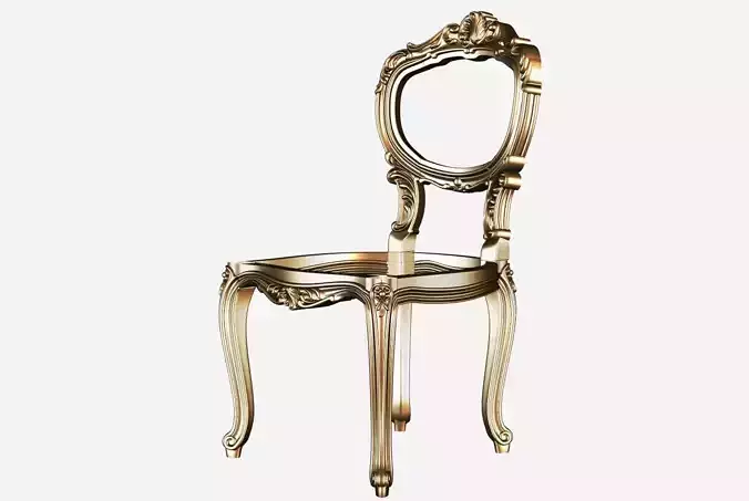 Chair 3d model for cnc 01