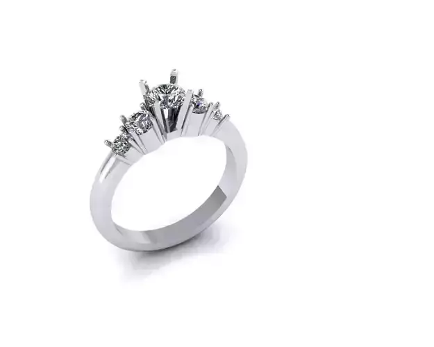  Ladies womans womens diamond ruby emerald Rings 3D print model