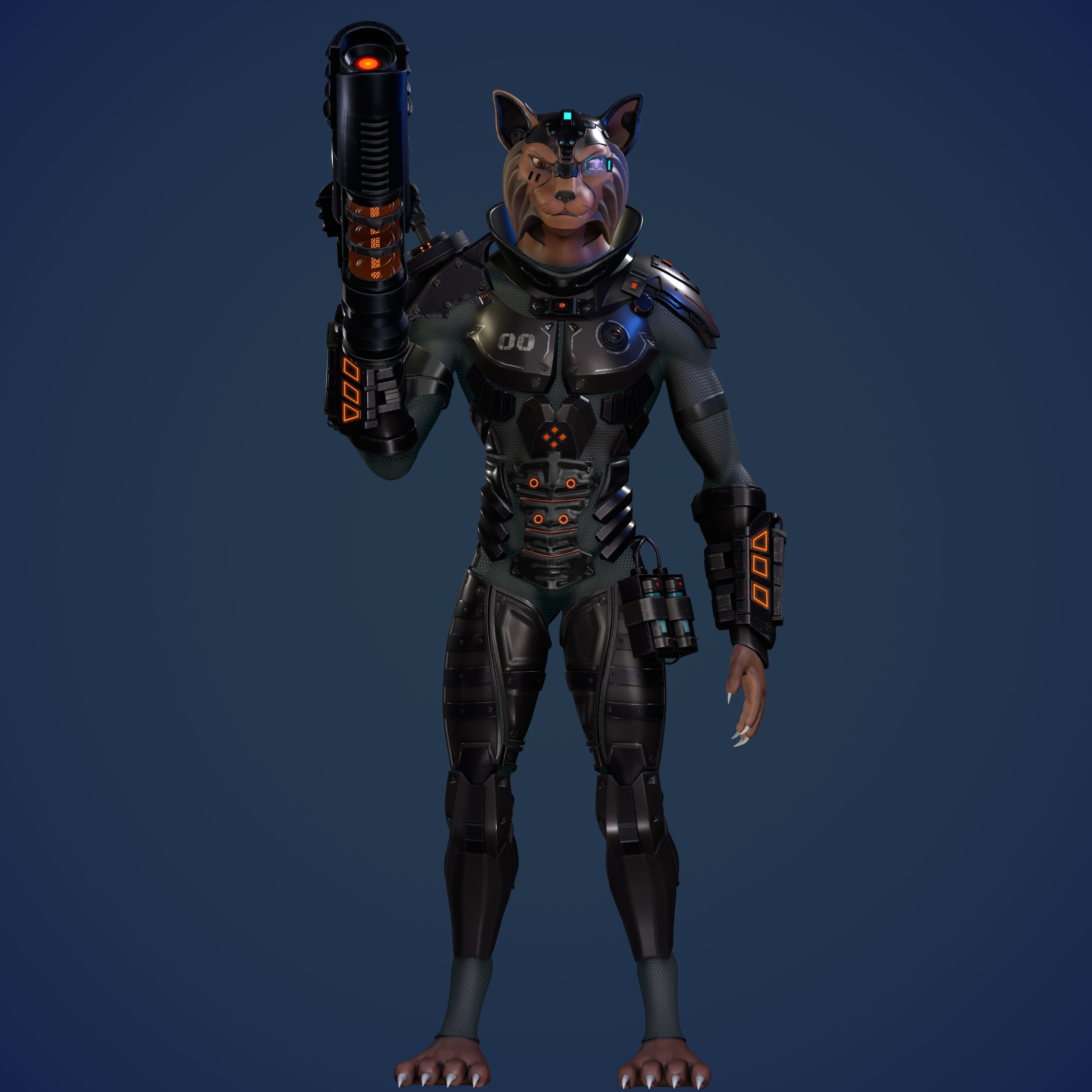 3D Cat 3D print model_1