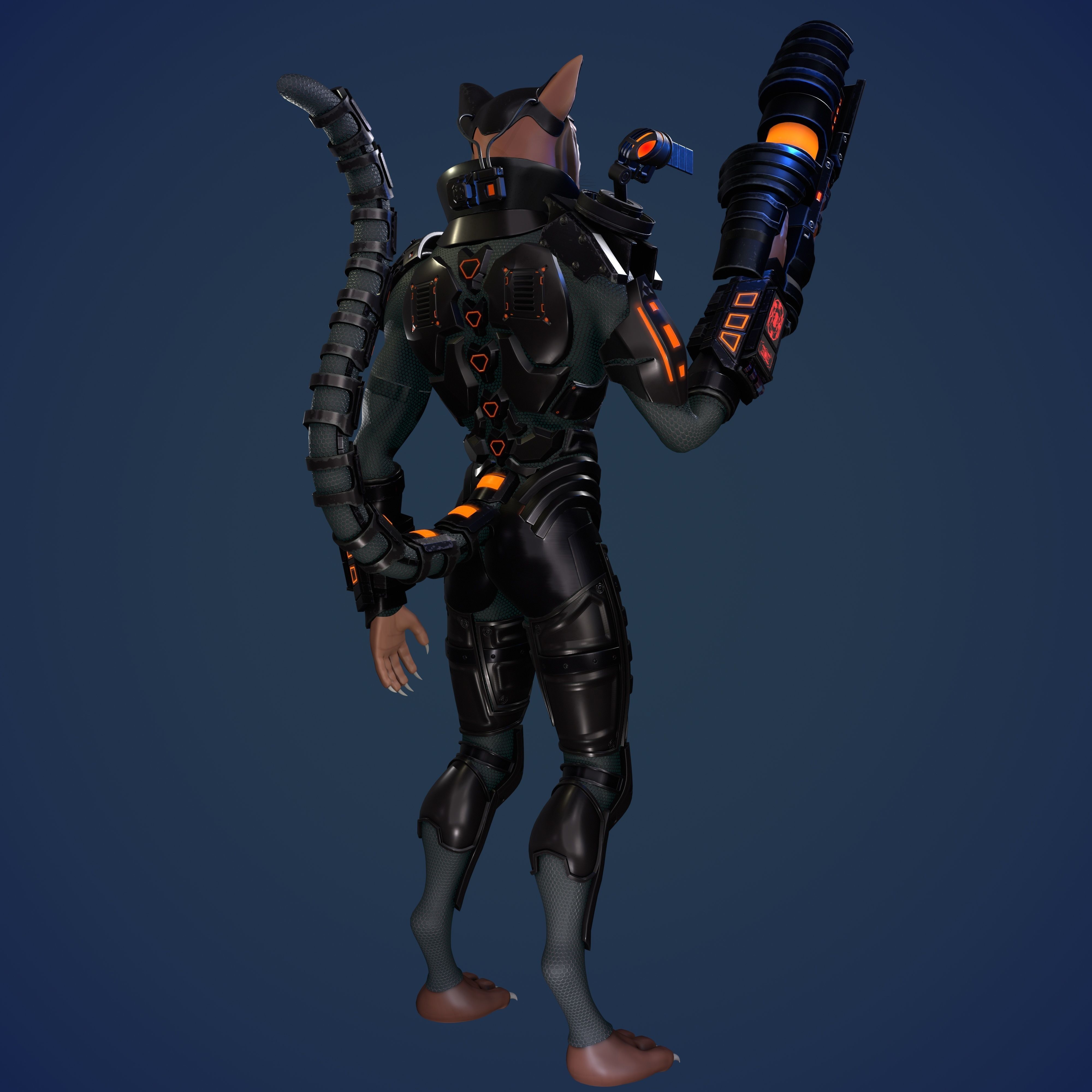 3D Cat 3D print model_6