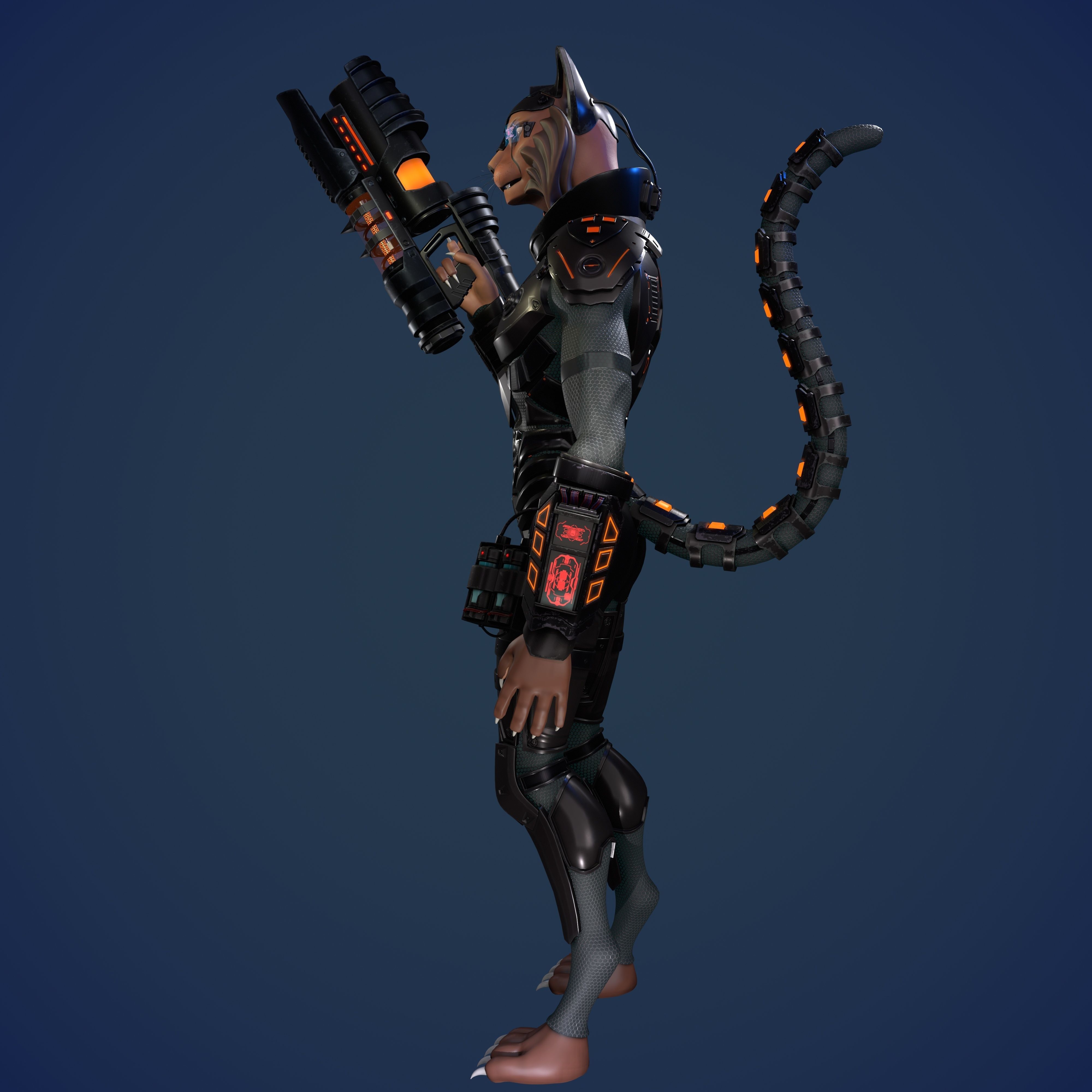 3D Cat 3D print model_2