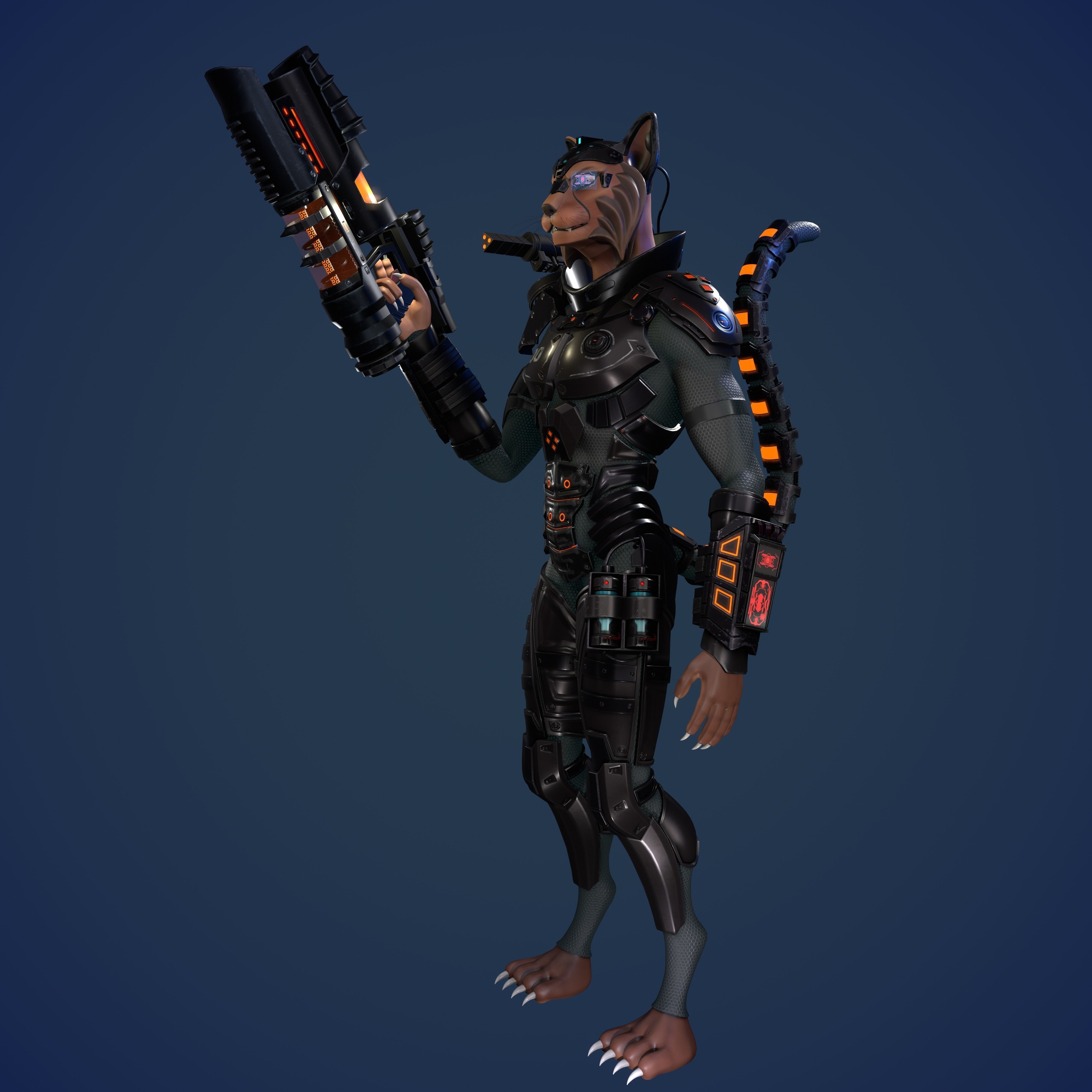 3D Cat 3D print model_3