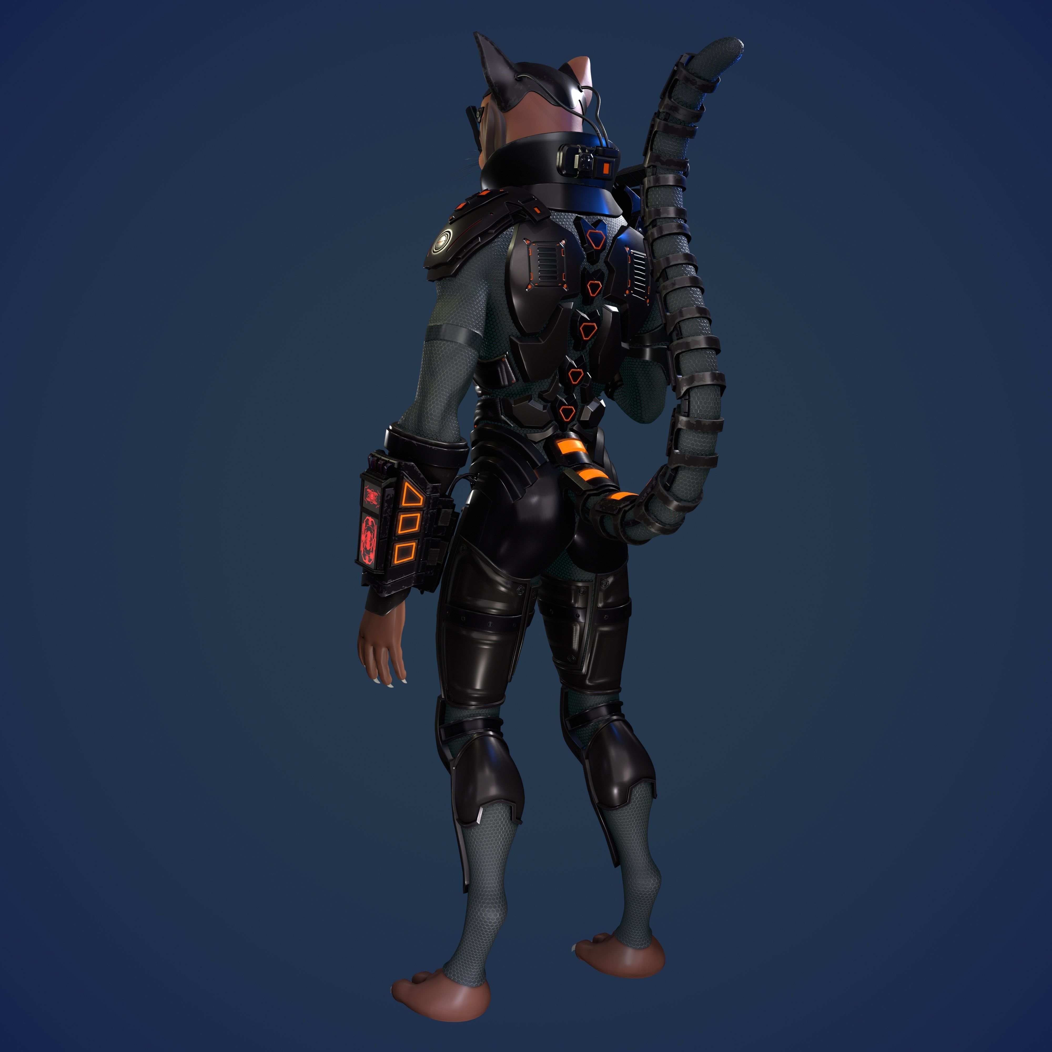 3D Cat 3D print model_4