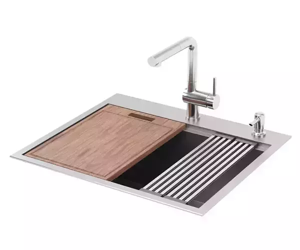 RUVATI-RVH8023 kitchen sink Free 3D model