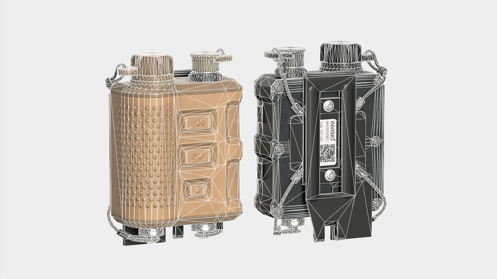 Invisio V50 PTT Low-poly 3D model_8