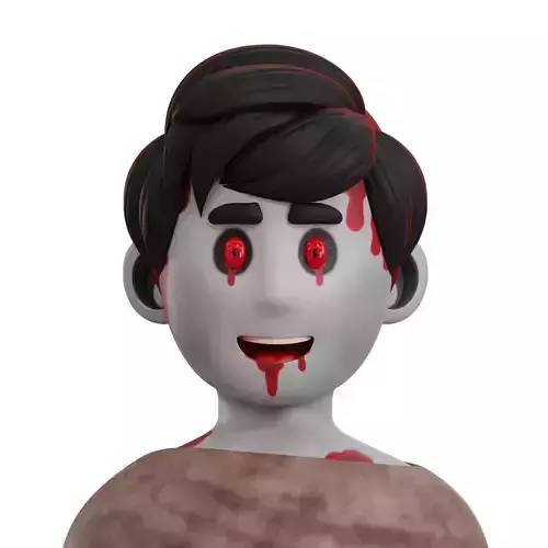 Male Death Avatar 3D Icon