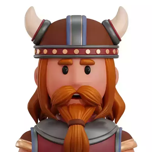 Viking Avatar 3D Icon