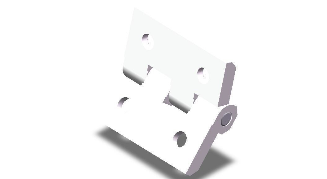 Zinc Hinge 3D model_5