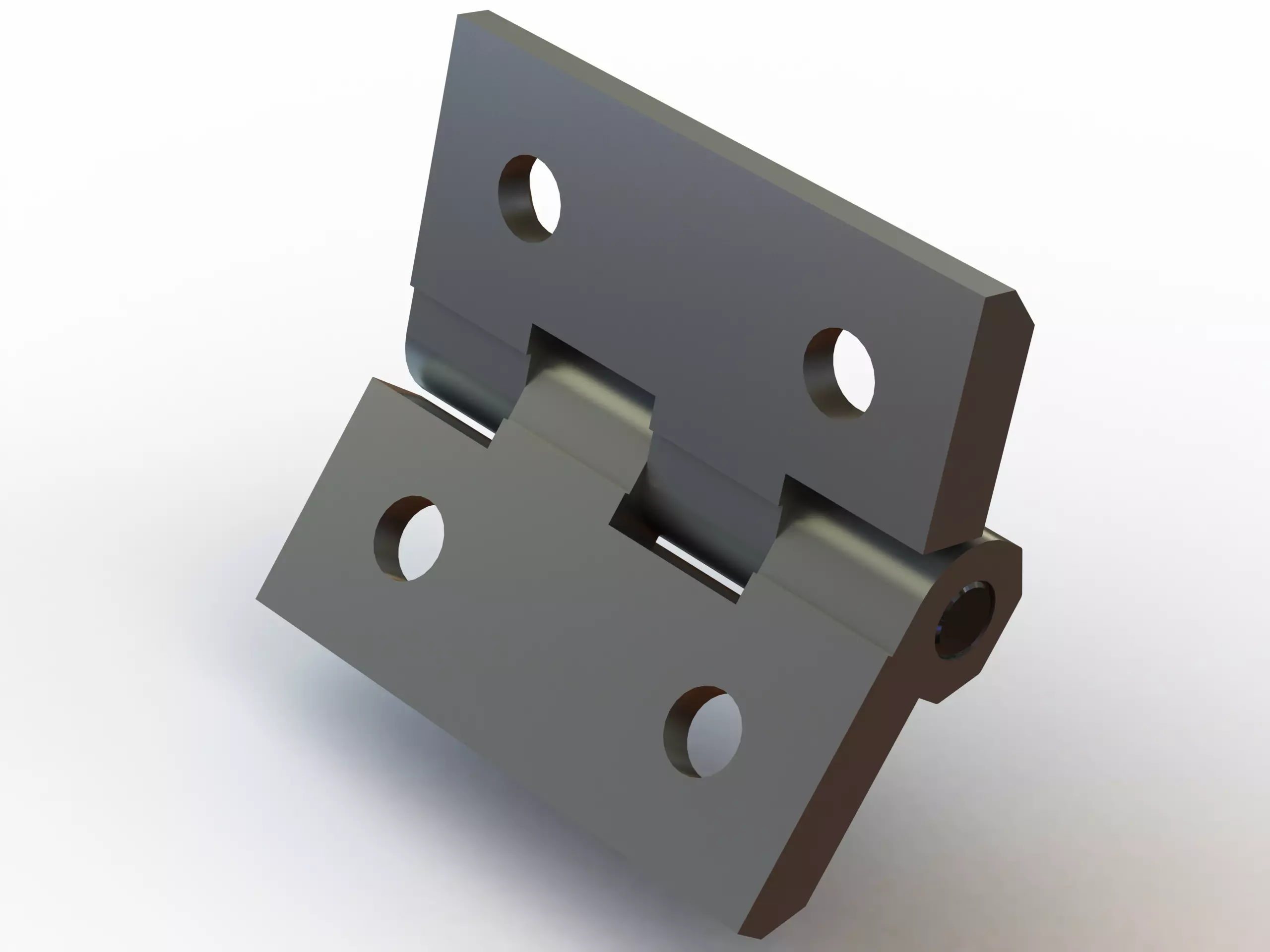 Zinc Hinge 3D model_0