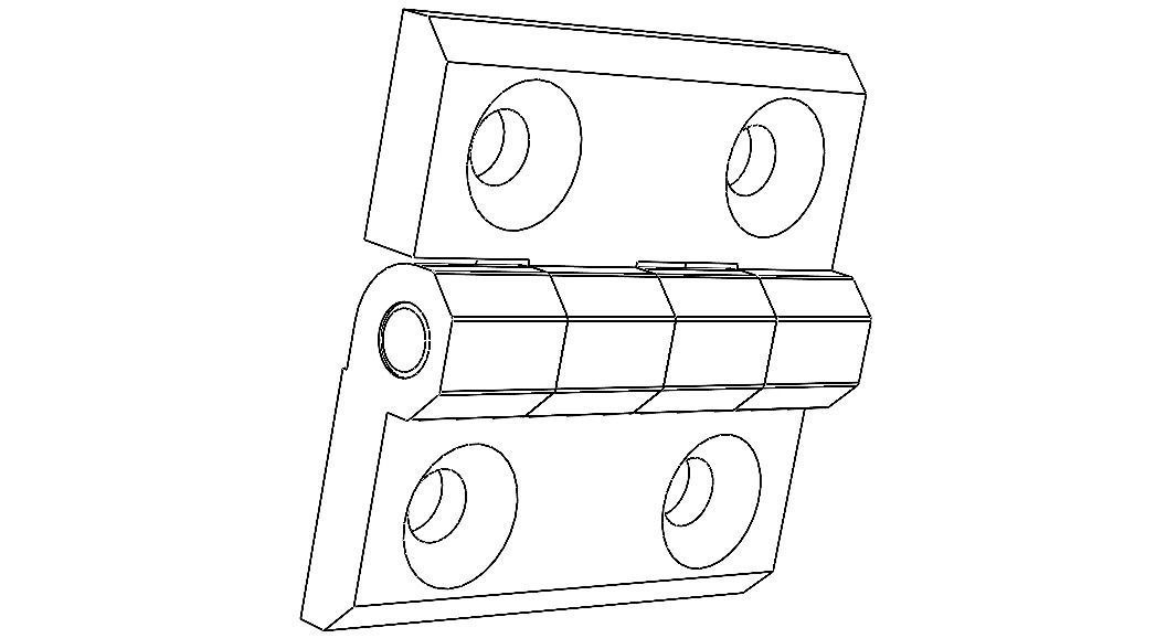 Zinc Hinge 3D model_10