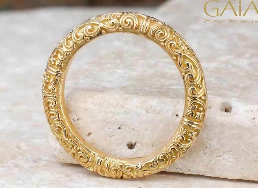 gold ring 3D print model_2